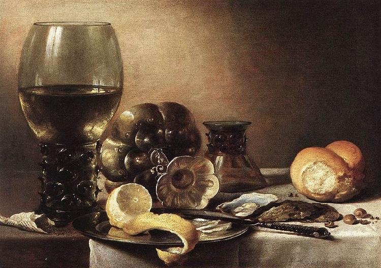 Pieter Claesz Still-Life with Oysters oil painting image